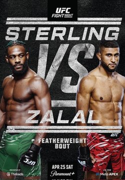 UFC Fight Night: Sterling vs. Zalal poster
