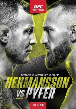 UFC Fight Night: Hermansson vs. Pyfer poster
