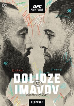 UFC Fight Night: Dolidze vs. Imavov poster