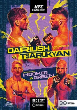 UFC on ESPN: Dariush vs. Tsarukyan poster