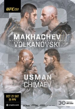 UFC 294: Makhachev vs. Volkanovski 2 poster