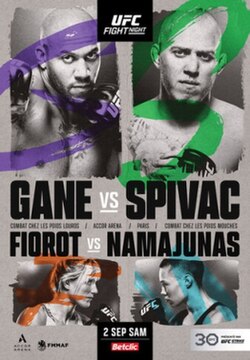 UFC Fight Night: Gane vs. Spivac poster
