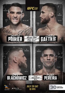 UFC 291: Poirier vs. Gaethje 2 poster