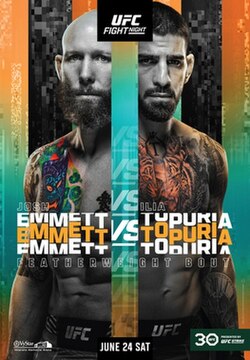 UFC on ABC: Emmett vs. Topuria poster