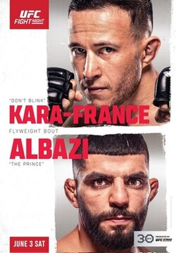 UFC on ESPN: Kara-France vs. Albazi poster
