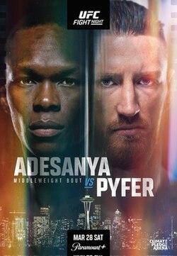 UFC Fight Night: Adesanya vs. Pyfer poster