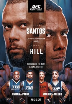 UFC on ESPN: Santos vs. Hill poster