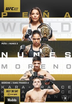 UFC 277: Peña vs. Nunes 2 poster