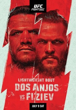 UFC on ESPN: dos Anjos vs. Fiziev poster