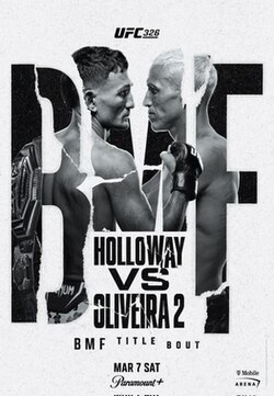 UFC 326: Holloway vs. Oliveira 2 poster