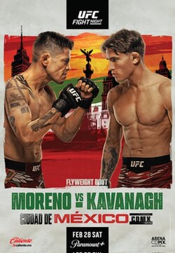 UFC Fight Night: Moreno vs. Kavanagh poster