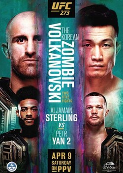 UFC 273: Volkanovski vs. The Korean Zombie poster
