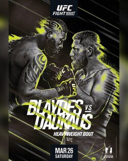 UFC on ESPN: Blaydes vs. Daukaus poster