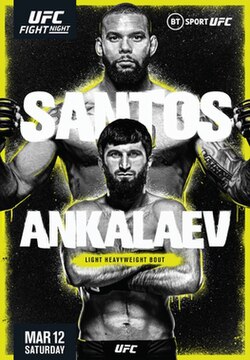 UFC Fight Night: Santos vs. Ankalaev poster