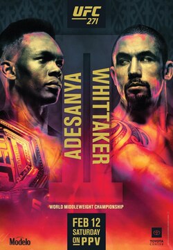 UFC 271: Adesanya vs. Whittaker 2 poster
