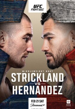 UFC Fight Night: Strickland vs. Hernandez poster