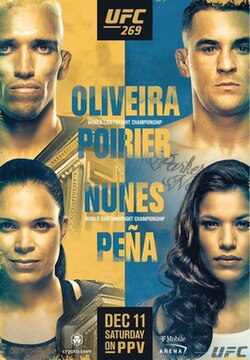 UFC 269: Oliveira vs. Poirier poster