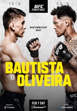 UFC Fight Night: Bautista vs. Oliveira poster