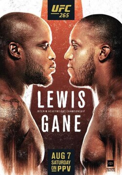 UFC 265: Lewis vs. Gane poster