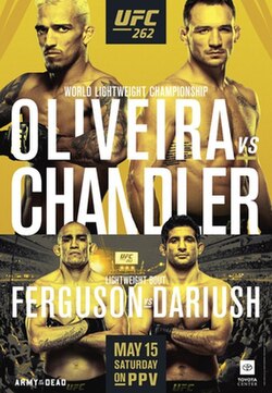 UFC 262: Oliveira vs. Chandler poster