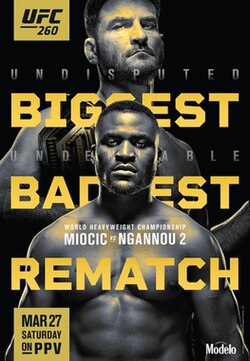 UFC 260: Miocic vs. Ngannou 2 poster