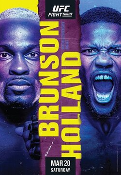 UFC on ESPN: Brunson vs. Holland poster