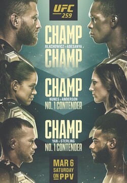 UFC 259: Błachowicz vs. Adesanya poster