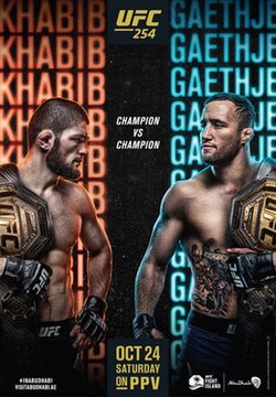 UFC 254: Khabib vs. Gaethje poster