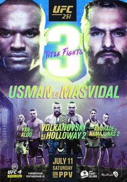 UFC 251: Usman vs. Masvidal poster