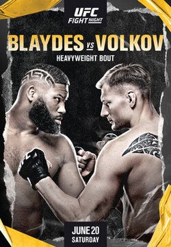 UFC on ESPN: Blaydes vs. Volkov poster