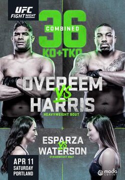 UFC Fight Night: Overeem vs. Harris poster