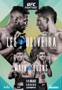 UFC Fight Night: Lee vs. Oliveira poster