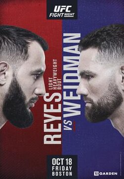 UFC on ESPN: Reyes vs. Weidman poster