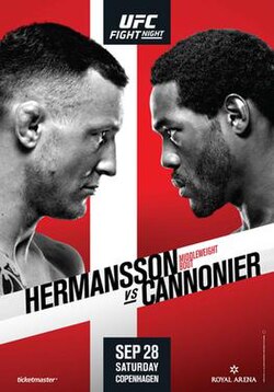 UFC Fight Night: Hermansson vs. Cannonier poster