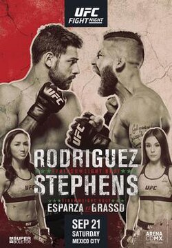 UFC Fight Night: Rodríguez vs. Stephens poster