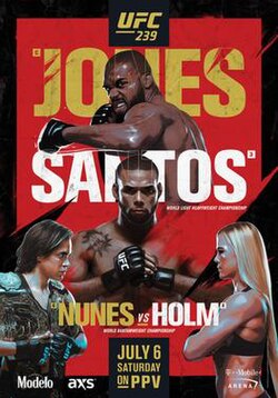 UFC 239: Jones vs. Santos poster