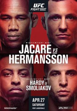 UFC Fight Night: Jacaré vs. Hermansson poster