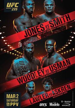 UFC 235: Jones vs. Smith poster