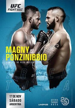 UFC Fight Night: Magny vs. Ponzinibbio poster