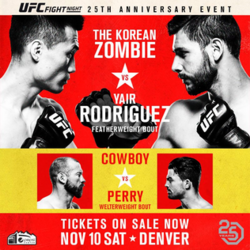 UFC Fight Night: The Korean Zombie vs. Rodríguez poster