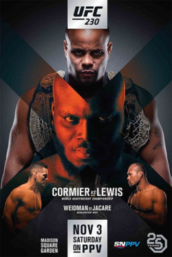 UFC 230: Cormier vs. Lewis poster