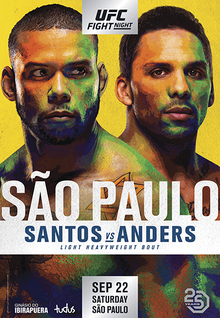 UFC Fight Night: Santos vs. Anders poster