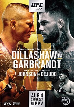 UFC 227: Dillashaw vs. Garbrandt 2 poster