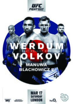 UFC Fight Night: Werdum vs. Volkov poster