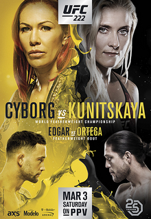 UFC 222: Cyborg vs. Kunitskaya poster