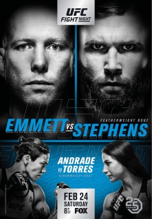 UFC on Fox: Emmett vs. Stephens poster