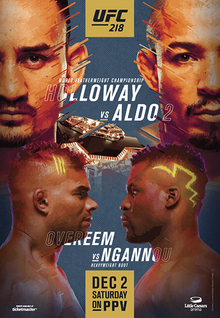 UFC 218: Holloway vs. Aldo 2 poster
