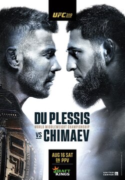 UFC 319: du Plessis vs. Chimaev poster