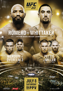 UFC 213: Romero vs. Whittaker poster