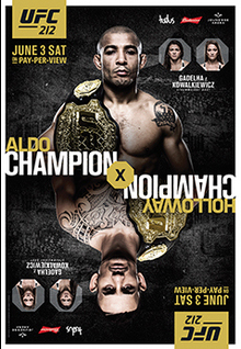 UFC 212: Aldo vs. Holloway poster